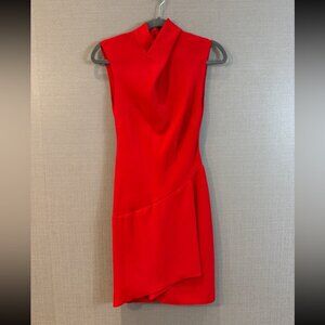Love Moschino Elegant Red Sleeveless Midi Dress